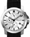 Kenneth Cole New York Men's KC1845 Dress Sport Triple Eye Chronograph Black Strap Watch