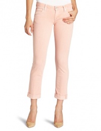 Hudson Women's Bacara Cuffed Crop Jean, Peach Stripe, 28