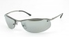 Ray Ban Sunglasses RB3179 Top Bar 004/82 Gunmetal/Silver Polarized Mirror, 63mm