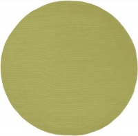 Area Rug 8x8 Round Solid/Striped Pea Green Color - Surya Artist Studio Rug from RugPal