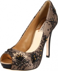 Badgley Mischka Women's Stella Open-Toe Pump