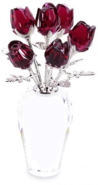 Swarovski Crystal Red Roses