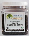 Indus Organic Black Mustard Seeds, 1 Lb Jar