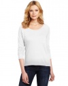 Splendid Women's Boxy Pocket Top, White, X-Small