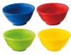 Le Creuset Silicone 1/4-Cup Pinch Bowls, Set of 4, Multi-Colored