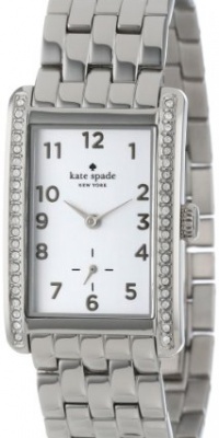 Kate Spade Watches Women's 1YRU0119 Large Stainless Cooper Crystal Bezel Watch