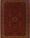 Couristan 3760/4872 Everest Ardebil/Crimson 7-Feet 10-Inch Square Rug