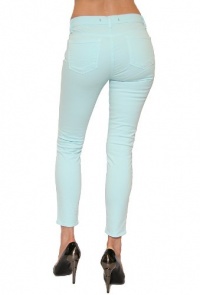 Women's J Brand Mid Rise Capri Jean in Aqua Size 25