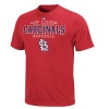 MLB Mens St. Louis Cardinals Charge The Mound Athletic Red Short Sleeve Basic Tee By Majestic