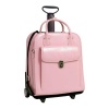 McKleinUSA LA GRANGE 96499 Pink Leather Vertical Detachable-Wheeled Ladies' Briefcase