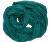 Elegant Solid Color Infinity Loop Jersey Scarf (aqua)