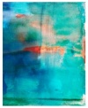 Wake up to color. Bright, fiery reds peek through streaks of indigo, teal and emerald in this abstract homage to sunrise. A gallery-wrap canvas complements the ultra-modern art of Michelle Oppenheimer.