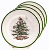 Spode Christmas Tree Bread and Butter Plate, Set of 4