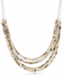 Kenneth Cole New York Urban Naturals Ivory Bead Multi-Row Necklace, 21