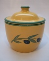 IMCG Garlic Storage Jar - Olive (yellow & green)