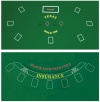 Da Vinci 2-Sided 36-Inch x 72-Inch Texas Holdem & Blackjack Casino Felt Layout