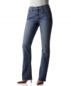 Play it straight in Levi's classic 505 Straight Leg jeans, in a stretch fit and lightly distressed wash.