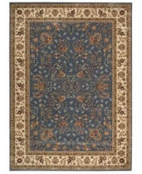 Take tradition and turn it into something new. This exquisitely ornate area rug is rooted in ancient Persia design, but colored for the contemporary home. Crafted from Nourison's own Opulon™ yarns for a densely woven pile with long-lasting color retention and durability.