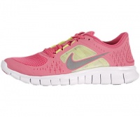 Nike Kids's NIKE FREE RUN 3 (GS) RUNNING SHOES 7 (SPARK/REFLECT SILVER/WHITE VOLT)