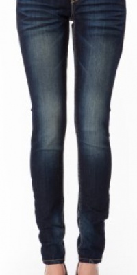 Wallflower Juniors Vintage Collection Luscious Curvy Skinny Jeans with Bling Accents