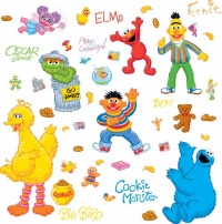 RoomMates RMK1384SCS Sesame Street Peel & Stick Wall Decals