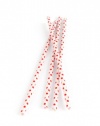 Kikkerland Polka Dot Paper Straws-Red