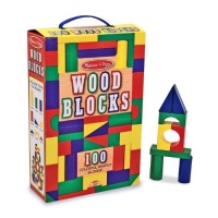 Melissa & Doug 100-Piece Wood Blocks Set