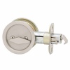 Kwikset 335 15 RND PCKT DR LCK 335 Round Bed/Bath Pocket Door Lock in Satin Nickel