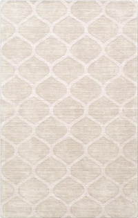 3'3 x 5'3 Rectangular Surya Area Rug M5107-3353 Winter White Color Handmade in India Mystique Collection