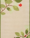 Momeni Lil Mo Leaves And Branches Rug, Ivory, 5' x 7'