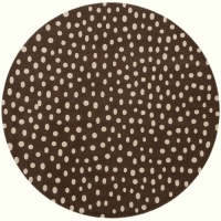 Area Rug 8x8 Round Contemporary Brown Color - Momeni Elements Rug from RugPal