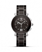 Fendi Round Ceramic Chrono Stainless Steel Watch, 38mm