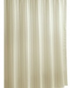 Ex-Cell Home Fashions By Appointment Woven Stripe Damask Fabric Shower Curtain Liner, Champagne