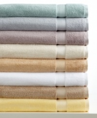 Charm your bath with comfort. This Classic hand towel from Charisma boasts luxurious Egyptian cotton for an ultrasoft hand, offered in a spectrum of  soothing hues.