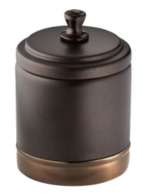 InterDesign York Metal Canister, Split Bronze