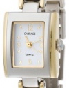 Carriage Women's C6A301 Two-Tone Square Case White Dial Two-Tone Stainless Steel Jewelry Bracelet Watch