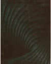 Nourison Zanibar Solid Wave Brown/Teal 5.6-Feet by 7.5-Feet Polyacrylic Area Rug