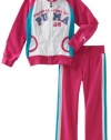 Puma - Kids Girls 2-6X Little Jacket And Pant Set, Pink, 6X