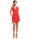 XOXO Juniors Lattice Back Dress, Coral, 13/14