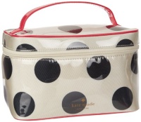 Kate Spade New York Le Pavillion-Small Natalie Cosmetic Case,Black/Cream,One Size