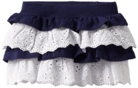 Hartstrings Baby-Girls Infant Woven Skort, Light Navy, 6-9 Months