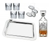 Godinger Dublin 10 PC Crystal Bar Whiskey Set