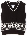 Hartstrings Baby-Boys Infant Sweater Vest, Black, 18 Months