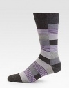 Statement socks shaped in a rich cotton-blend with substantial stretch.Mid-calf height62% cotton/37% nylon/1% spandexMachine washMade in Italy