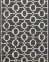 Liora Manne Spello Arabesque Rug, 7-Feet 6-Inch by 9-Feet 6-Inch, Midnight