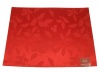 Lenox Holly Damask Placemat, Red