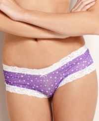 All-around lace, all-around mesh. All-around cute. JT Intimates' Star hipster looks and feels great. Style #JTS11C2-B