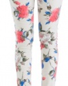 (SZ3817-Ramiro-5) Dollhouse Juniors Floral Print Skinny Jeans in Ramiro Size: 5