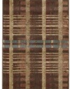 Nourison Zanibar Multicolor Stripe  3.6-Feet by 5.6-Feet Polyacrylic Area Rug