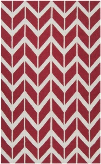 Area Rug 2x8 Runner Contemporary Venetian Red Color - Surya Fallon Rug from RugPal